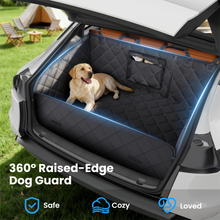 REEVAA SUV Cargo Liner for Dogs, Full Coverage Non-Slip Cargo Cover with Cushioned Sides to Protect Your Dog, Waterproof & Durable, Machine Washable Trunk Protector Mat