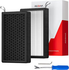 REEVAA 2025 HEPA Cabin Air Filter for Tesla Model Y (2016–2025, Juniper) – 2-Pack with Activated Carbon & Install Tools