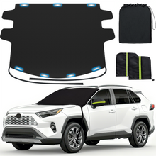 REEVAA Upgraded Car Windshield Cover for Ice & Snow [All-Weather Protection] Magnetic Fit Weatherproof Frost Cover, Winter Accessories, Christmas Gift