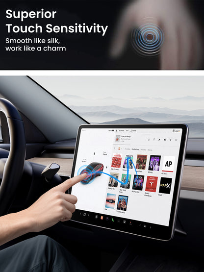 REEVAA Tesla Model Y Screen Protector Fit for 2024-2019 Model Y, with Alignment Kit Accessories, Matte
