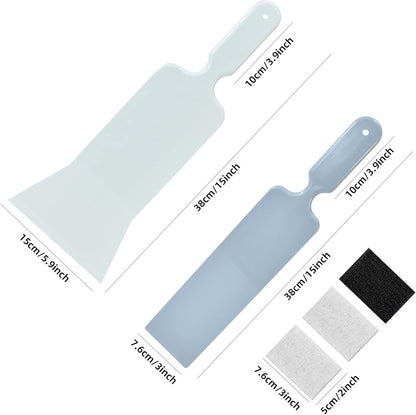 REEVAA Window Tint Tools Bulldozer Squeegee Scrubber Paddle Squeegee Car Windshield Back Window Tint Film Tool Window Tint Squeegee with Long Handle for Car Back Flat Glass Tinting Cleaning Squeegee