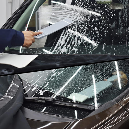 REEVAA Window Tint Tools Bulldozer Squeegee Scrubber Paddle Squeegee Car Windshield Back Window Tint Film Tool Window Tint Squeegee with Long Handle for Car Back Flat Glass Tinting Cleaning Squeegee