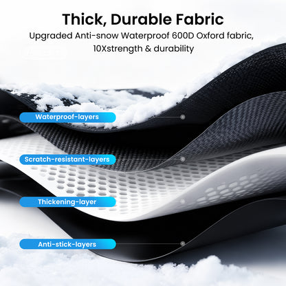 REEVAA Upgraded Car Windshield Cover for Ice & Snow [All-Weather Protection] Magnetic Fit Weatherproof Frost Cover, Winter Accessories, Christmas Gift