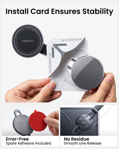 2026 Tesla Phone Mount for MagSafe [Foldable Hidden & Strong Magnetic] Adjustable Phone Holder for Model Y/3/S/X, Tesla Accessories Compatible with MagSafe Case iPhone 17 16 15 etc
