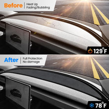 REEVAA 2024 Newest Tesla Dashboard Cover Accessories [Anti-Glare, Full Protection] Anti-Slip Soft Alcantara Dash Cover Mat