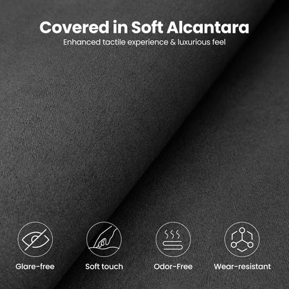 REEVAA 2024 Newest Tesla Dashboard Cover Accessories [Anti-Glare, Full Protection] Anti-Slip Soft Alcantara Dash Cover Mat