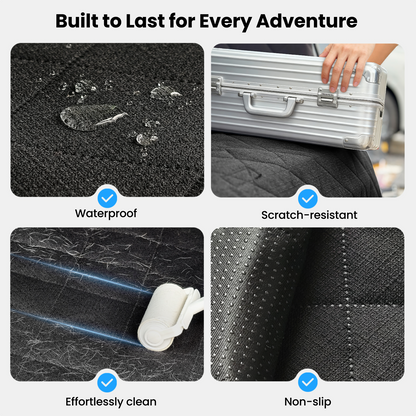 REEVAA SUV Cargo Liner for Dogs, Full Coverage Non-Slip Cargo Cover with Cushioned Sides to Protect Your Dog, Waterproof & Durable, Machine Washable Trunk Protector Mat