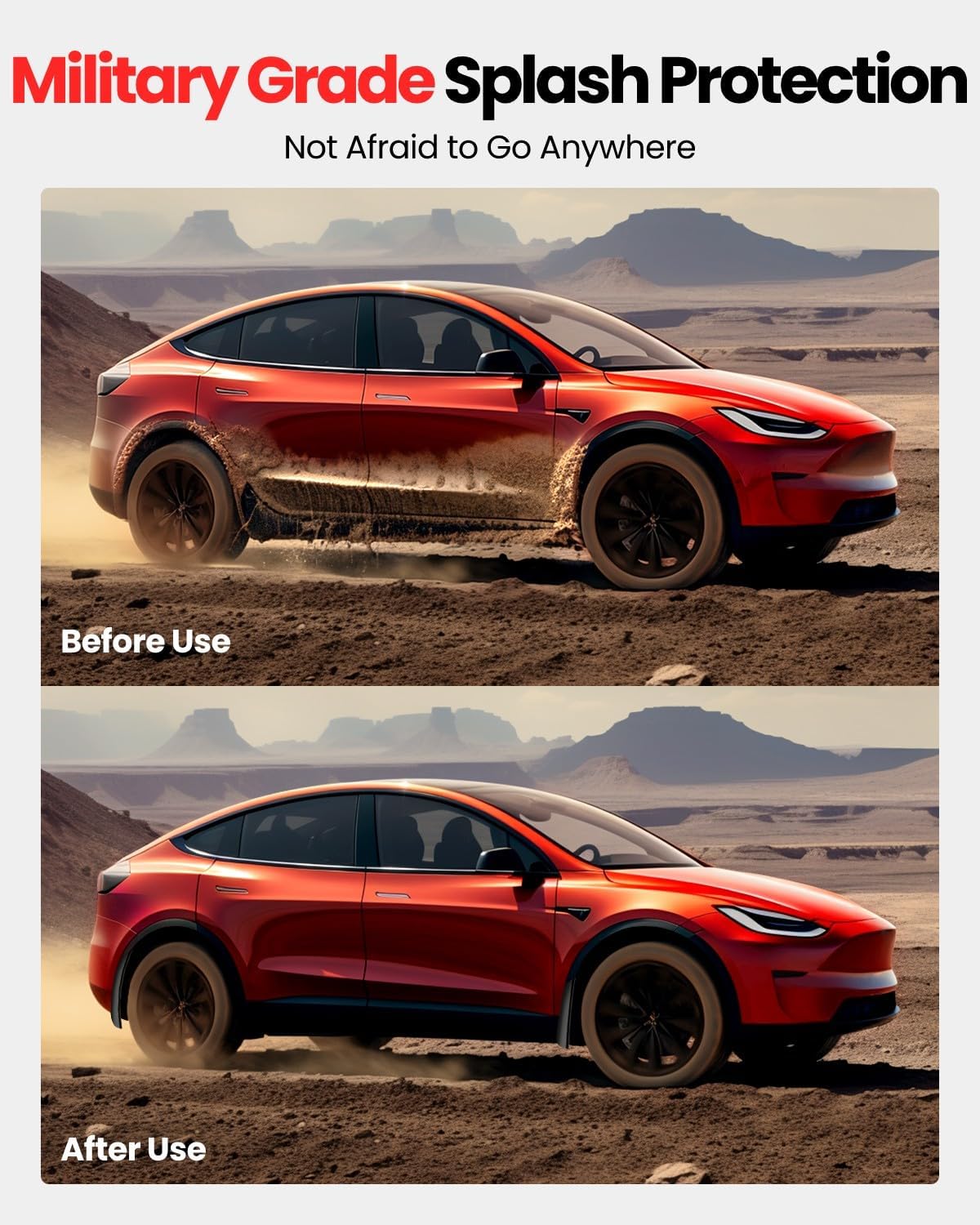 REEVAA mud flaps not afraid to go anywhere