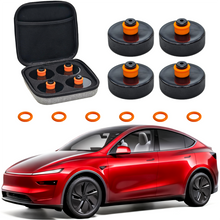 REEVAA Lifting Jack Pad for Tesla Model Y (New Y Juniper)/3/S/X 2013-2026, Odorless and Long Lasting TPU Material, Protect Battery and Chassis, Must-Have Tesla Accessories, 4 Pucks