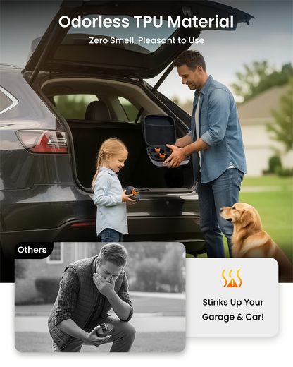 REEVAA Lifting Jack Pad for Tesla Model Y (New Y Juniper)/3/S/X 2013-2026, Odorless and Long Lasting TPU Material, Protect Battery and Chassis, Must-Have Tesla Accessories, 4 Pucks