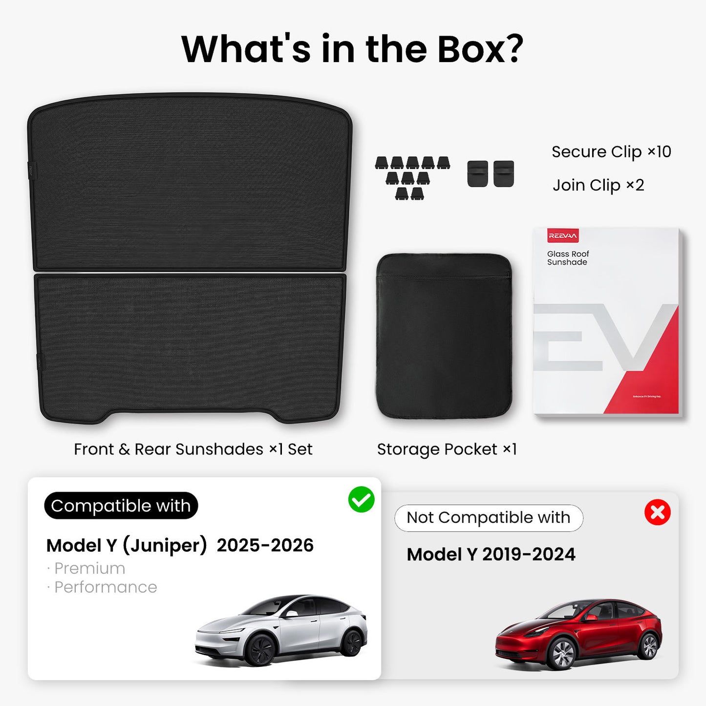 fit 2025~2026 Model Y, no fit 2019~2024 Model Y