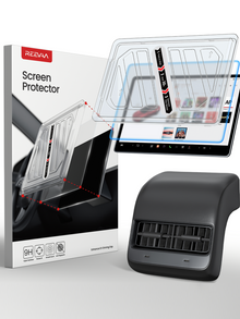REEVAA Tesla Model Y Screen Protector Fit for 2024-2019 Model Y, with Alignment Kit Accessories, Matte