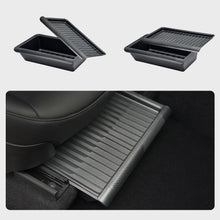 REEVAA Under Seat Storage Tray for Tesla Model Y, Front Seat Hidden Drawer Bins Non Slip with Lid Cover, Underseat Storage Box Organizer for Model Y 2021-2024 (No Fit New Model Y Juniper)